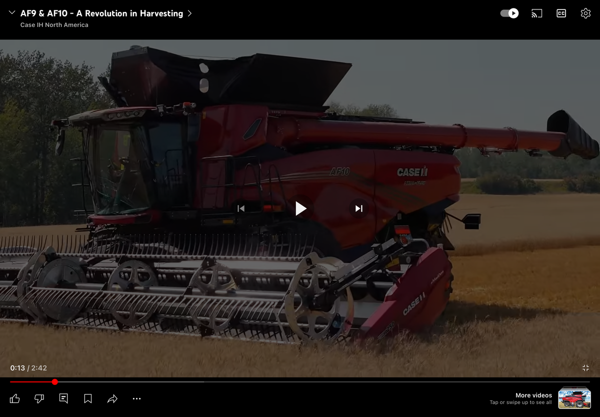 AF9 & AF10 Case IH Combines